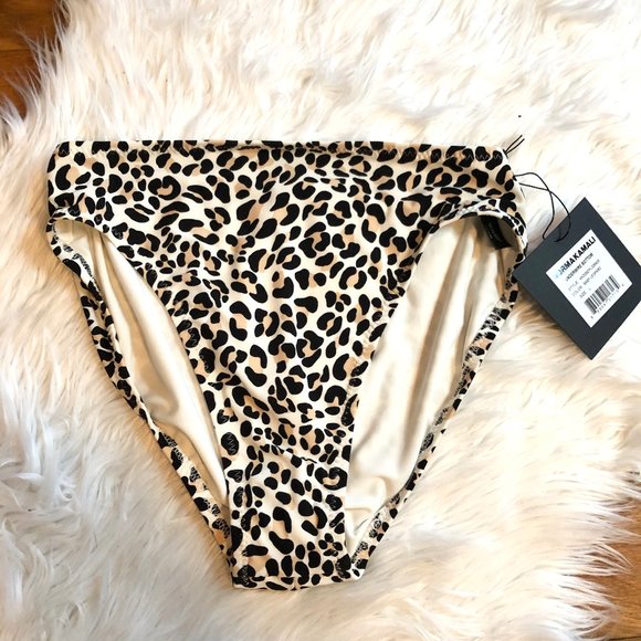 Norma Kamali Other - NWT Norma Kamali Leopard Bikini Bottoms Large